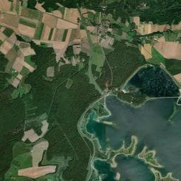 Vue aérienne des environs de Camping de la Forêt