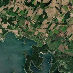 Vue aérienne des environs de Aire de camping-car à Sainte-Marie-du-Lac-Nuisement