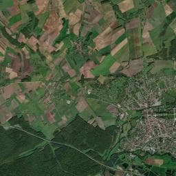 Vue aérienne des environs de Aire de camping-car de Lunéville, Les Bosquets