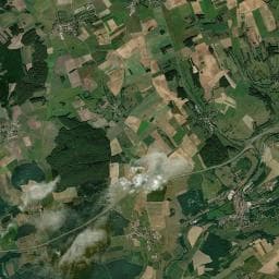 Vue aérienne des environs de Camping municipal de la Vezouze