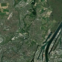 Vue aérienne des environs de Parking Coubertin