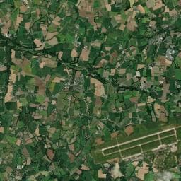 Vue aérienne des environs de Aire Camping Car Saint-Derrien