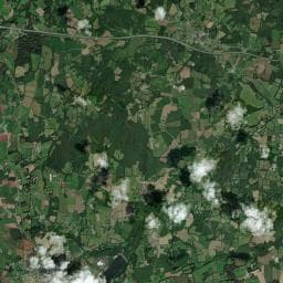 Vue aérienne des environs de Aire de camping-car à Botsorhel