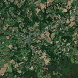 Vue aérienne des environs de Camping Les Vieilles Forges