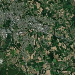 Vue aérienne des environs de Aire de camping-car à Saint-Agathon