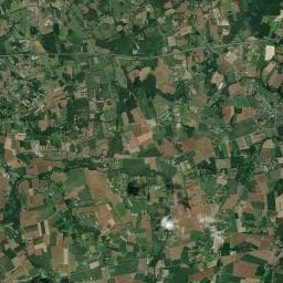 Vue aérienne des environs de Aire de camping-car de Sains