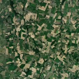Vue aérienne des environs de Camping à la Ferme