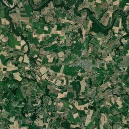 Vue aérienne des environs de Aire de Services Saint-Martin de Landelles