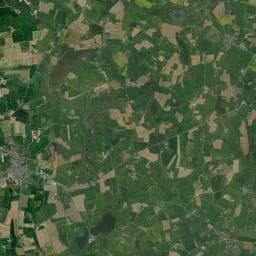 Vue aérienne des environs de Aire de camping-car à Désertines
