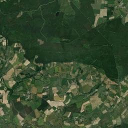 Vue aérienne des environs de Camping Le Jardin des Druides