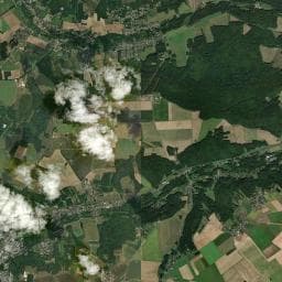 Vue aérienne des environs de Les Petits Prés