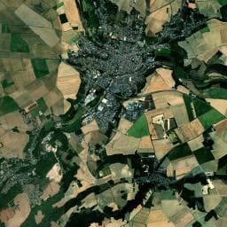 Vue aérienne des environs de Aire de camping-car à Mortery