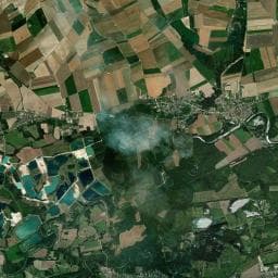 Vue aérienne des environs de Aire de camping-car à Crancey