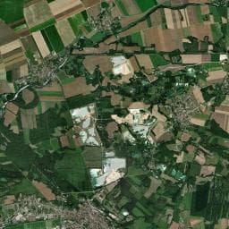 Vue aérienne des environs de Camping des "Tommelles"