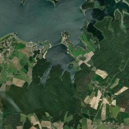 Vue aérienne des environs de Camping de la Plage