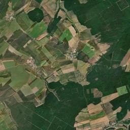 Vue aérienne des environs de Aire naturelle de la ferme d'Orgeval