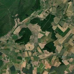 Vue aérienne des environs de Abri du Chalet forestier de Bulligny