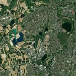 Vue aérienne des environs de Parking Relais + Tram (Elsau)