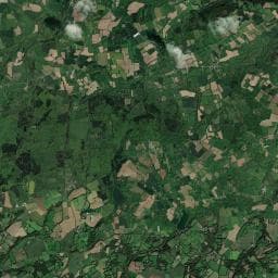 Vue aérienne des environs de Aire de Camping Le Faouët
