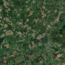 Vue aérienne des environs de Domaine du jardin mod kozh