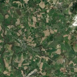 Vue aérienne des environs de Aire naturelle de camping