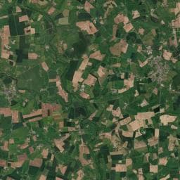 Vue aérienne des environs de Camping Municipal des Chauvières