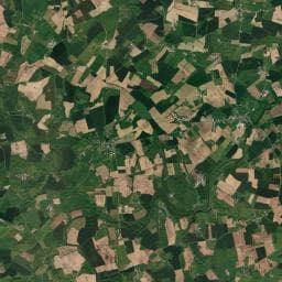 Vue aérienne des environs de Aire de stationnement de la Ferme des Martellières