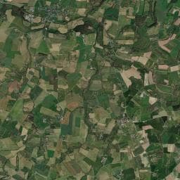 Vue aérienne des environs de Camping La Patte d'Oie