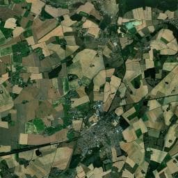 Vue aérienne des environs de Aire de camping-cars à Fontaine-Simon