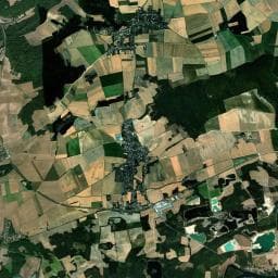 Vue aérienne des environs de Les Prés de la Fontaine