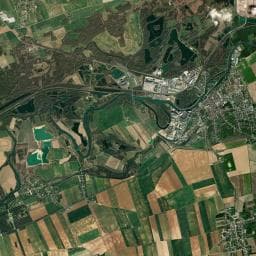 Vue aérienne des environs de Aire aménagée camping car de Nogent-sur-Seine