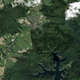Vue aérienne des environs de Abri du Parking