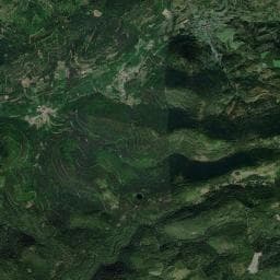 Vue aérienne des environs de Abri de Prayé