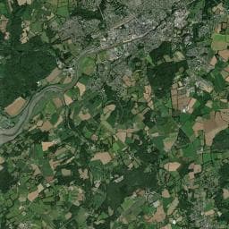Vue aérienne des environs de Aire de camping-car du Calvaire