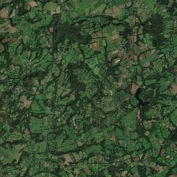 Vue aérienne des environs de Camping municipal Bulat-Pestivien