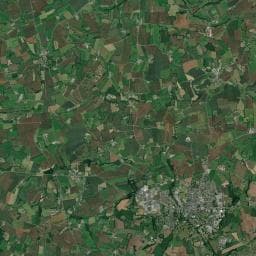 Vue aérienne des environs de Camping de Brilhaut
