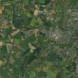 Vue aérienne des environs de Aire de camping-car à Alençon