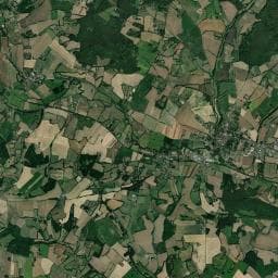 Vue aérienne des environs de Camping des Bords de l'Huisne