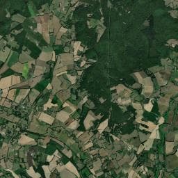 Vue aérienne des environs de Camping Forest View