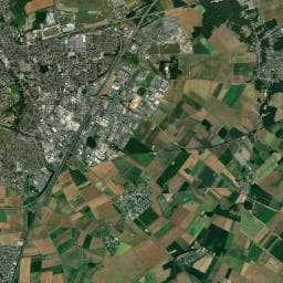 Vue aérienne des environs de Aire de camping-car de Chartres