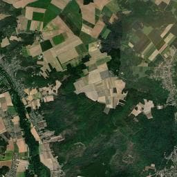 Vue aérienne des environs de Aire de camping-car à La Ferté-Alais