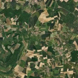 Vue aérienne des environs de Abri du pélerin