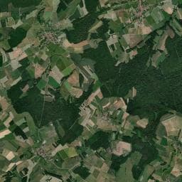 Vue aérienne des environs de Aire de camping-car à Glonville