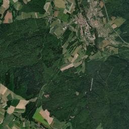Vue aérienne des environs de Camping du Cristal