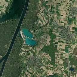 Vue aérienne des environs de Refuge/Abri — Erstein