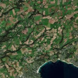 Vue aérienne des environs de Aire de Camping Car de Portez