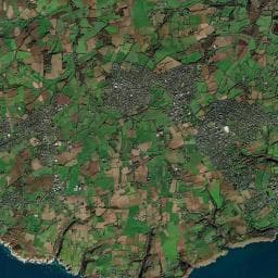 Vue aérienne des environs de Aire de camping-car à Plouzané