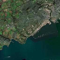 Vue aérienne des environs de Camping du Goulet