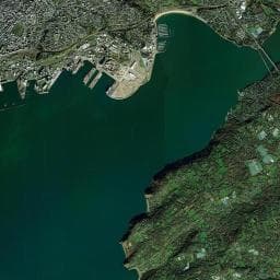 Vue aérienne des environs de Aire de camping-car à Le Relecq-Kerhuon