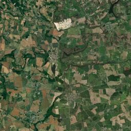 Vue aérienne des environs de Aire de camping-car à Trédias